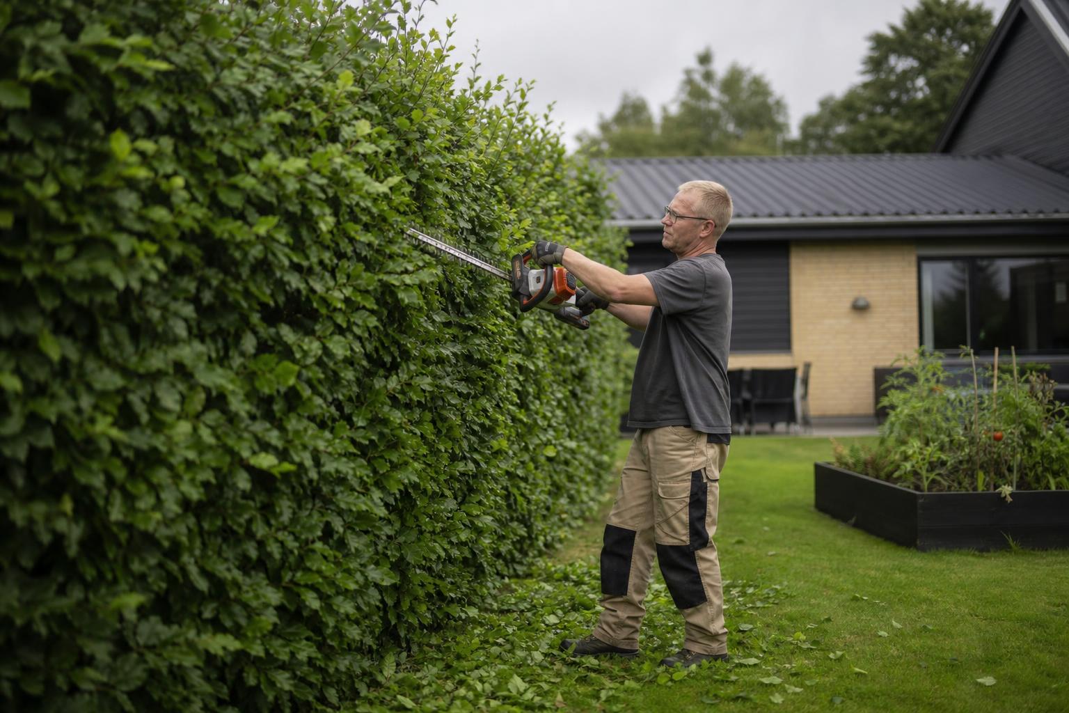 Professionel hækklipning og havehjælp i Trekantområdet udført af PP Hus- og Haveservice